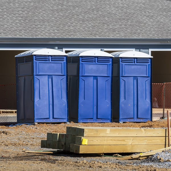 are there any restrictions on where i can place the porta potties during my rental period in Darrouzett Texas